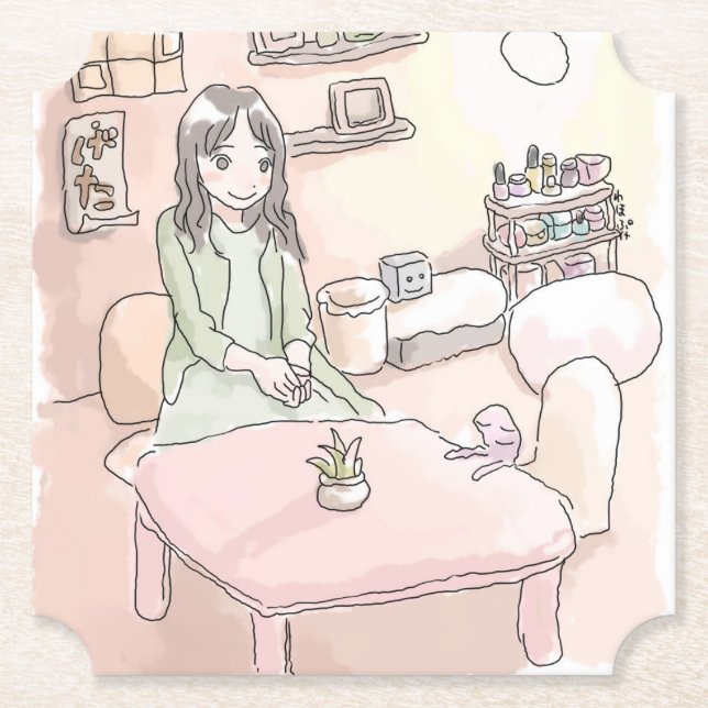 さにれいじ　淡いお部屋と UNTERSETZER (Vorderseite)