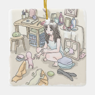 さ ご む じ に 業 作 机, wenn die の keramikornament
