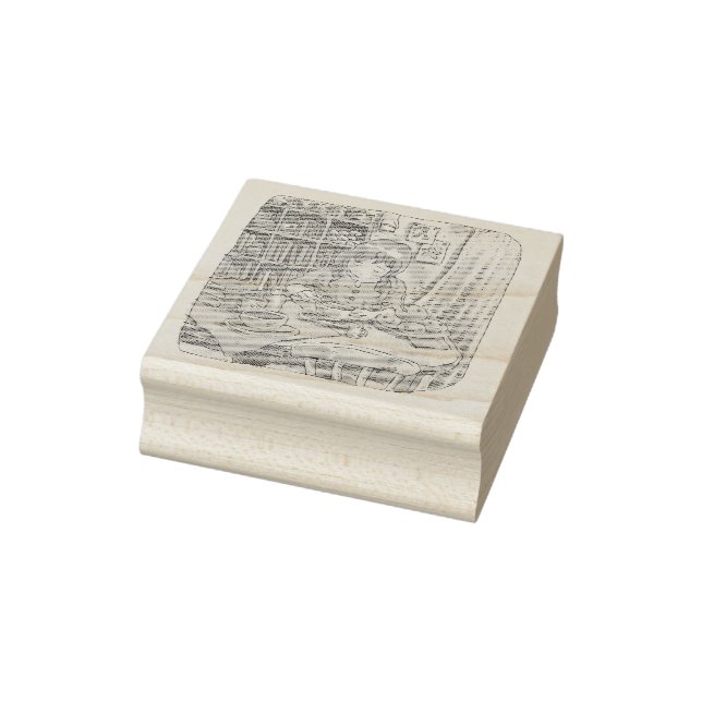 さ な な む じ 色 茶 い Nachお Gummistempel (Stempel)