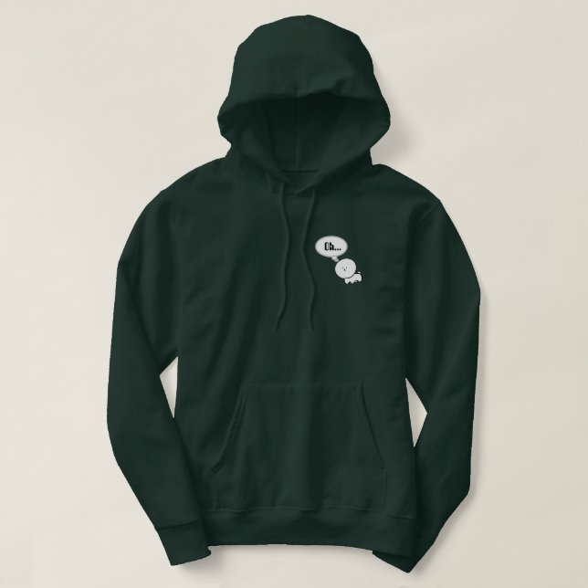 しろいいぬのパーカー HOODIE (Design vorne)