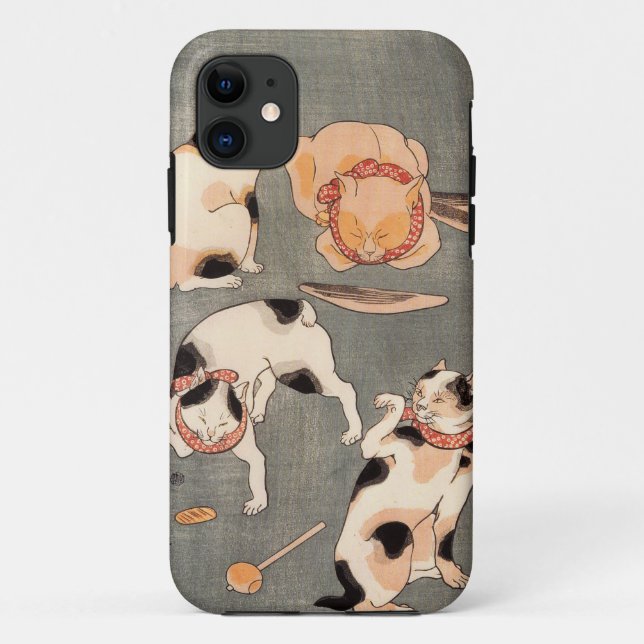 たとえ尽の内 （上）, 国芳 japanische Katzen (1), Kuniyoshi, Case-Mate iPhone Hülle (Rückseite)