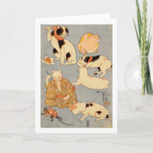 たとえ尽の内 （下）, 国芳 japanische Katzen (3), Kuniyoshi, Karte