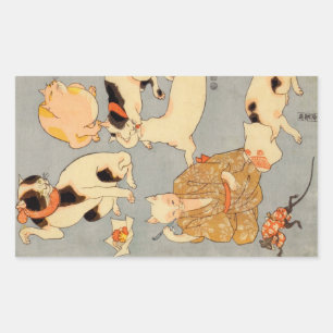 た え 尽 内(下), と RECHTECKIGER AUFKLEBER