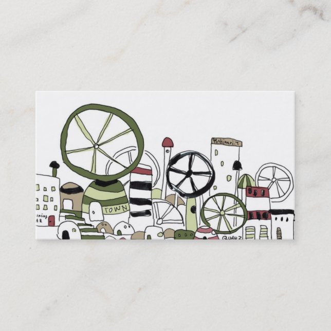 どこかの街並みNo.2 Visitenkarte (Vorderseite)