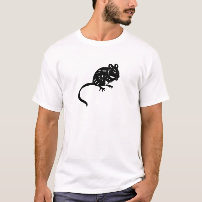 ねずみ　ネズミ　グッズ　鼠　 mouse; rat T-Shirt (Vorderseite)