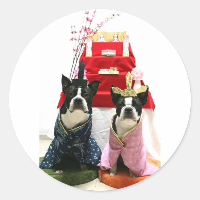 ひな祭り RUNDER AUFKLEBER (Vorderseite)