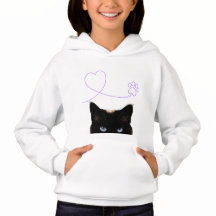 ひょっこり猫フーディー