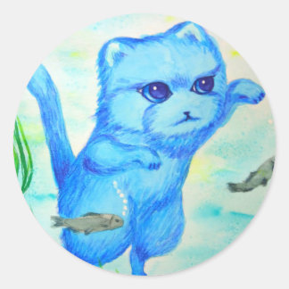 みずうみのネコ RUNDER AUFKLEBER