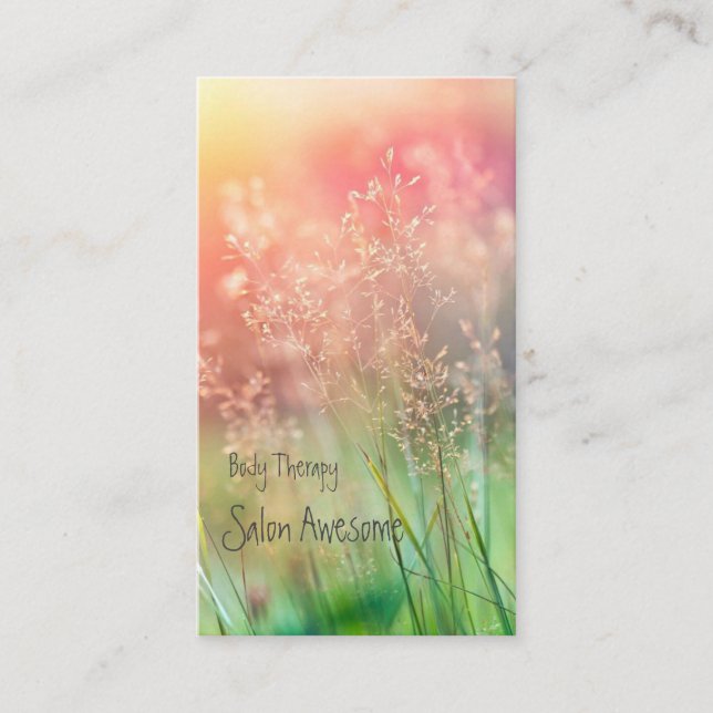 やわらかな色合いがイメージの VISITENKARTE (Vorderseite)