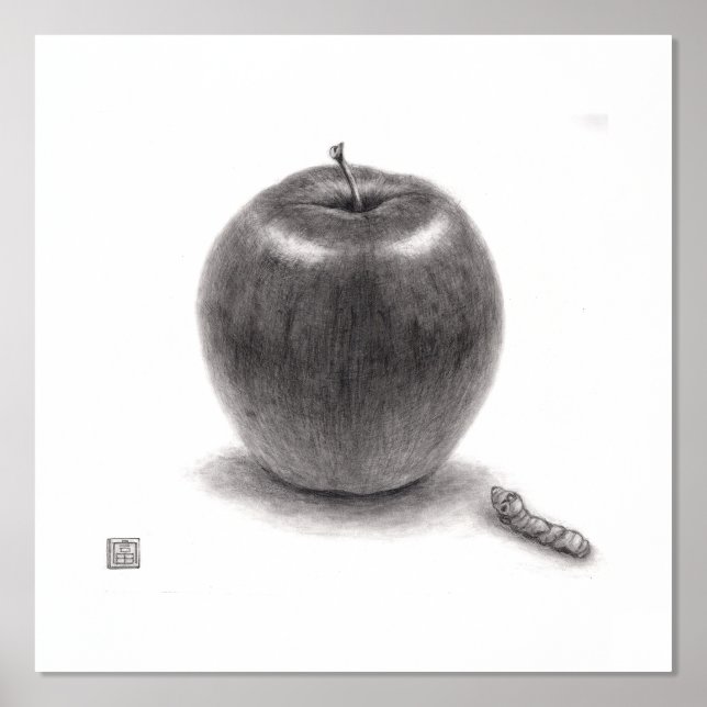 りんごとあおむし FOLIENDRUCKE (Vorderseite)