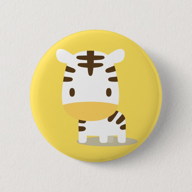 アニマルシマウマ缶バッジ BUTTON (Vorderseite)
