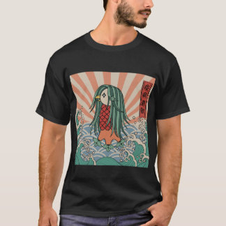 アマビエ　疫病退散　Amabie Healing Mermaid T-Shirt