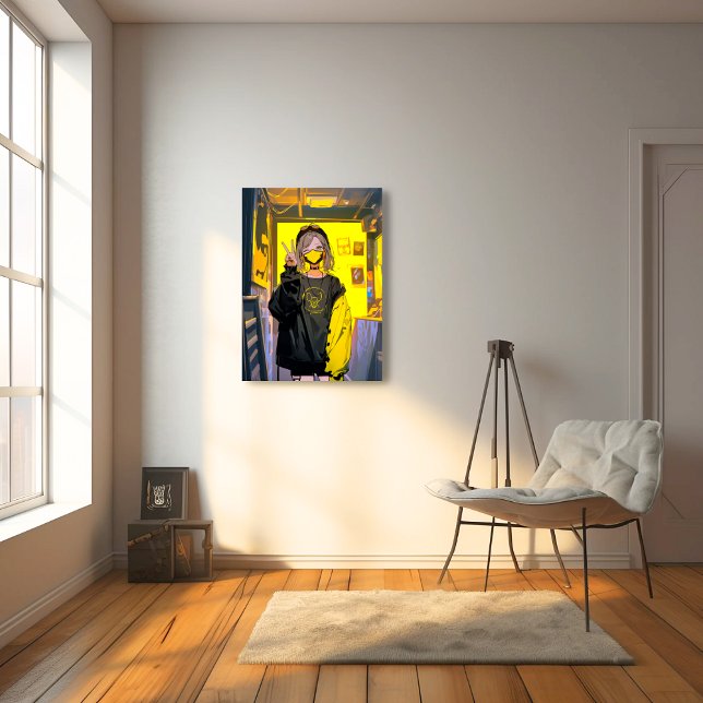 アーティストの部屋アートパネル｜寿司娘 GenerativeAI Leinwanddruck (Von Creator hochgeladen)