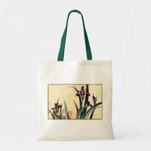 カキツバタ, 北斎 Irises, Hokusai, Ukiyo-e Tragetasche