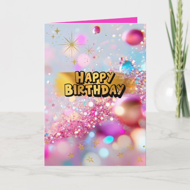 カラフルかわいいY2Kハッピーバースデー♡ KARTE (Vorderseite)