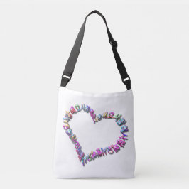 カラフルなサランヘヨでハートを描きました TRAGETASCHEN MIT LANGEN TRÄGERN