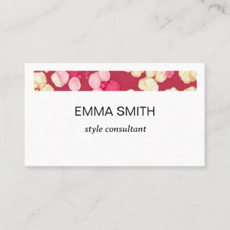 キュートなポップコーン柄の名刺 VISITENKARTE