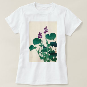 ギ ボ ウ の 花, 古 Lila blühende Herberge Ohara Koson T-Shirt