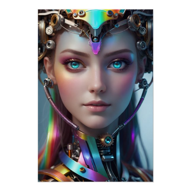 クロマティック・アンドロイド・ポートレート — 輝くSFの世界 POSTER (Vorderseite)