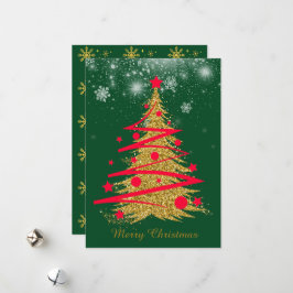 グリーンエレガントなクリスマスカード♡ FEIERTAGSKARTE