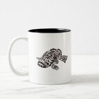 ゴリアテ・グルーパー(Goliath Grouper).ai Zweifarbige Tasse