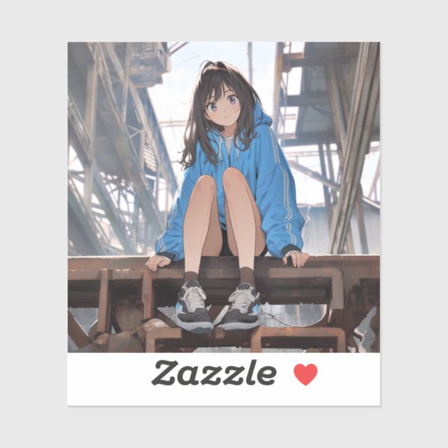 シール Seal｜放課後JK02 寿司娘 GenerativeAI Aufkleber (Blatt)