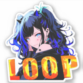 ステッカー｜VACHABORG グッズ「 Neo-Reiwa Girl 」 シール Aufkleber