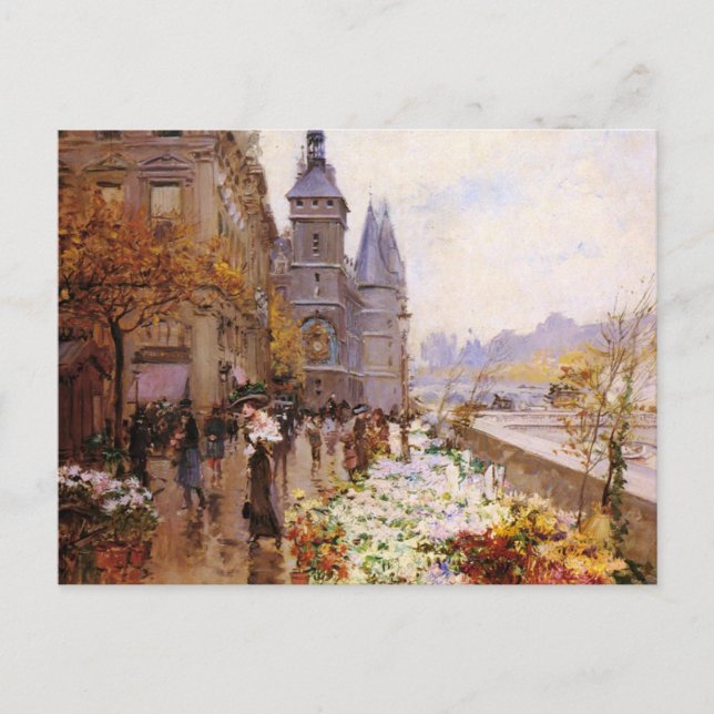 セ ヌ 川 沿 い の 花 屋 POSTKARTE (Vorderseite)