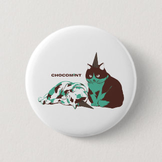 チョコミント_ねこ BUTTON
