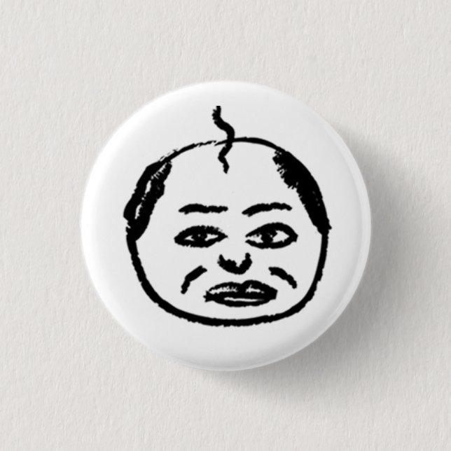ヅラバッジD BUTTON (Vorderseite)