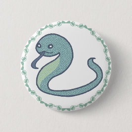 デフォルメ蛇イラスト缶バッチ｜キュートなデザインがアクセントに BUTTON