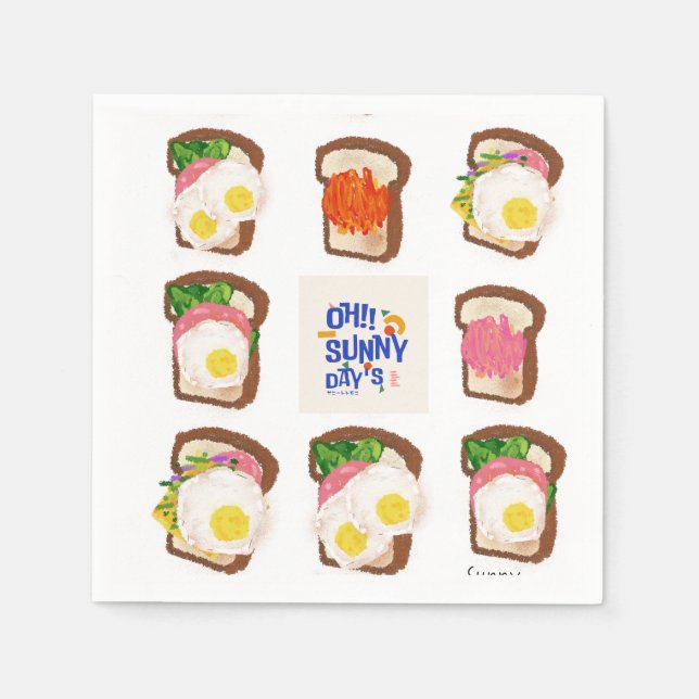 トーストのお供に SERVIETTE (Vorderseite)