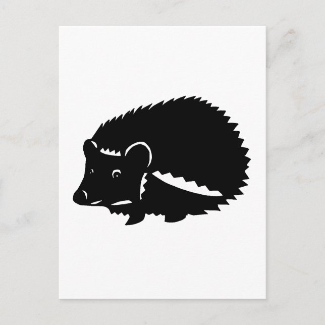 ハリネズミ　グッズ　hedgehog postkarte (Vorderseite)