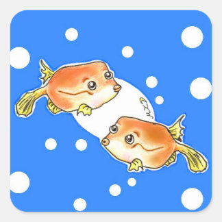 ハ コ フ グ ゃ ん ち QUADRATISCHER AUFKLEBER
