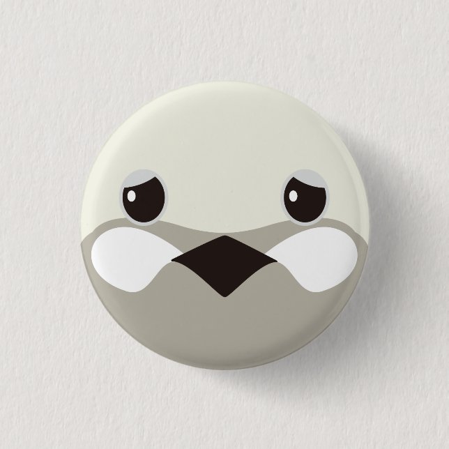 ヒメウズラ（シルバー）-Quail(silver) Button (Vorderseite)