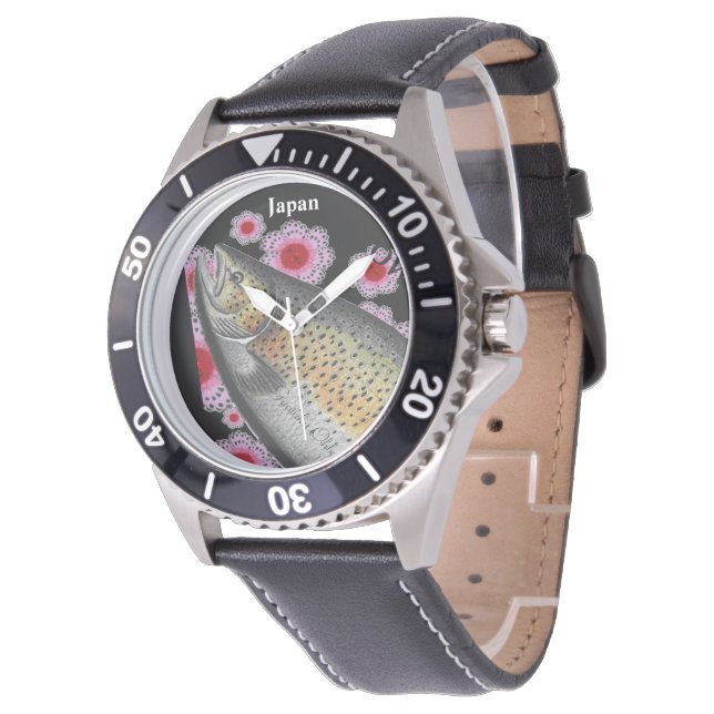 ブラウントラウト！（japan）あらゆる生命たちへ感謝を捧げます。 armbanduhr (Schrägansicht)