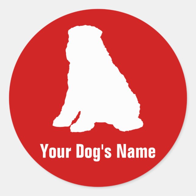 ブ  der Flandres ィ ヴ エ フ ラ ・ デ ・ ド ル Runder Aufkleber (Vorderseite)