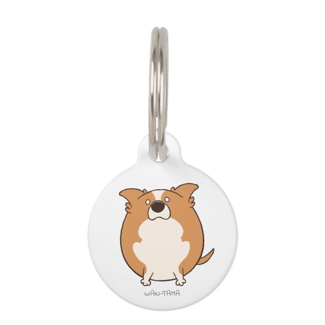 ボーダーコリー"ボダたま (レッド)" <名前・電話番号> HAUSTIERMARKE (Vorderseite)