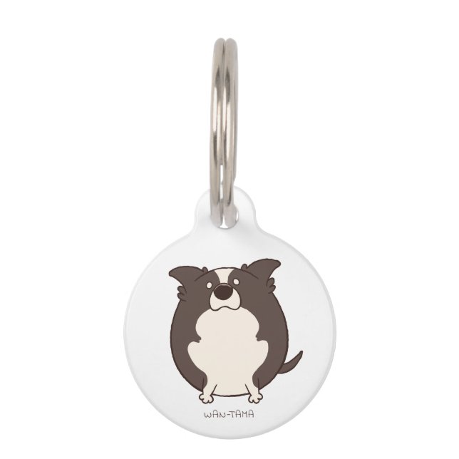 ボーダーコリー「ボダたま」＜名前・電話番号＞ HAUSTIERMARKE (Vorderseite)