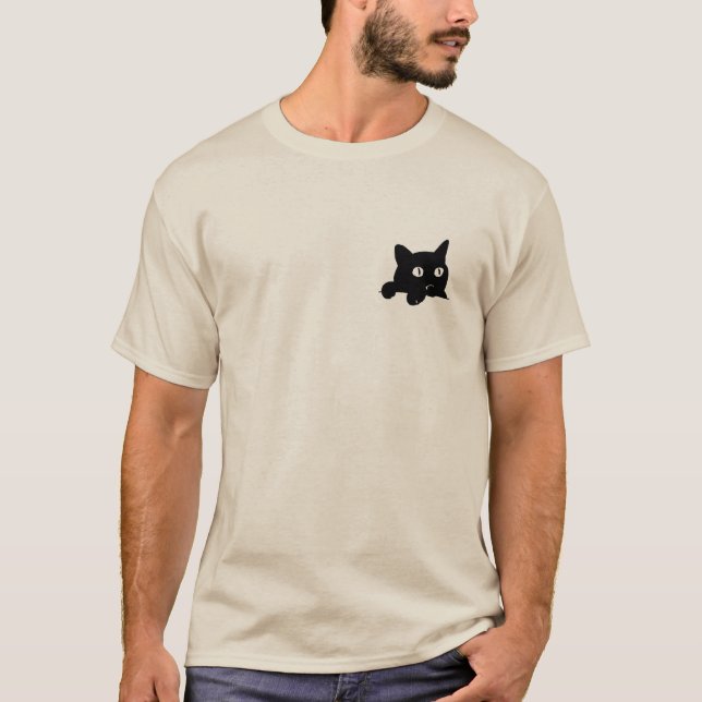ポケット猫 T-Shirt (Vorderseite)
