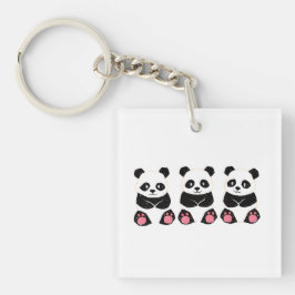 ポップ・シンプルなデザイン☆ぱんだのキーホルダー SCHLÜSSELANHÄNGER