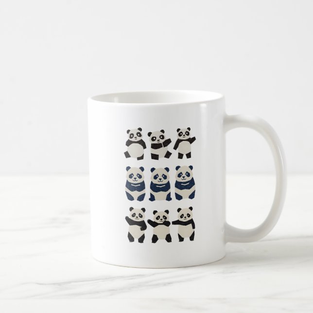 ポップ・シンプルなデザイン☆ぱんだのマグカップ Vol.1 Kaffeetasse (Rechts)