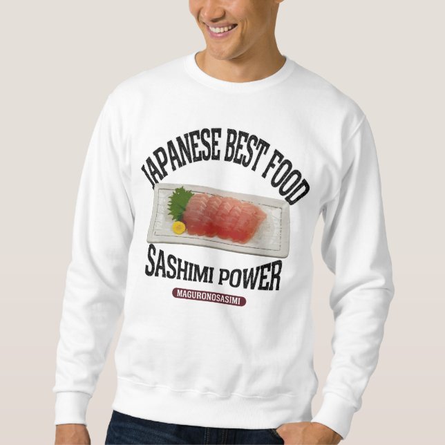 マグロの刺身（ビンテージ風） SWEATSHIRT (Vorderseite)