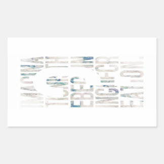 メッセージ性／アート性を重視される方に seal gete rechteckiger aufkleber