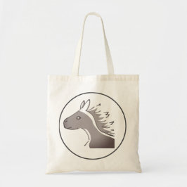 モノトーンの馬イラスト｜風に流れるような優雅さと力強さを兼ね備えた TRAGETASCHE