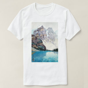 モ レ 湖 Moraine Lake Yoshida, Woodcut T-Shirt
