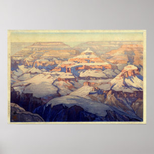 ラ ド キ グ ・ ニ オ, Grand Canyon, Yoshida, Woodcut Poster