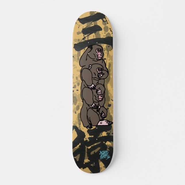 三猿-見猿聞か猿言わ猿- SKATEBOARD (Vorne)