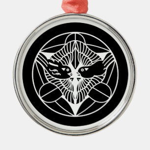 上 杉 家 笹 ORNAMENT AUS METALL