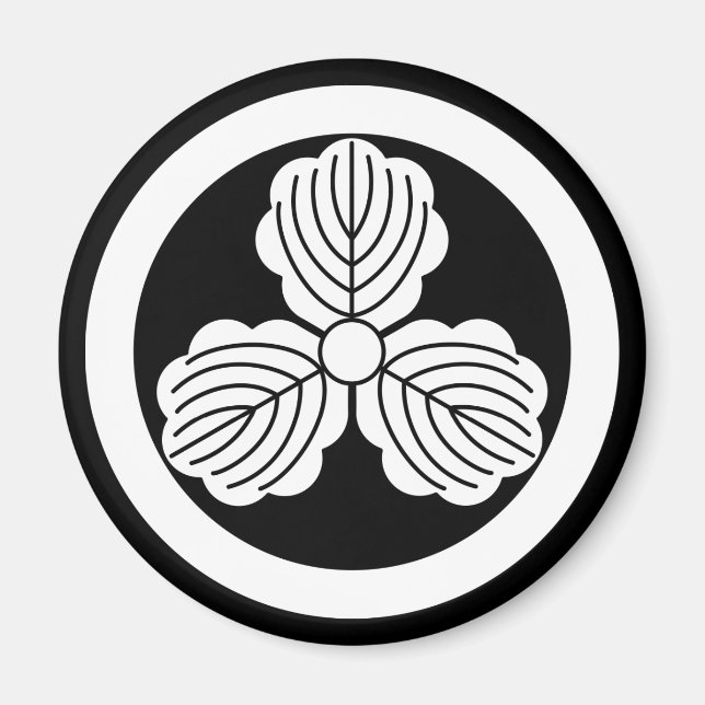丸に三つ柏 MAGNET (Vorne)